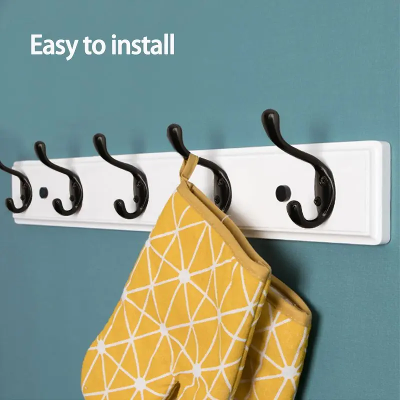 1pc Coat Hook Wall Mounted Hooks Clothes Rack Robe Hook Zinc Alloy Furniture Hook For Home Coats Hat Clothes Hanger Towel Keys