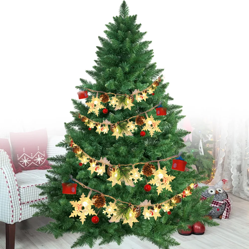 3M 30 LED سلسلة أضواء الجنية بطارية تعمل عيد الميلاد جارلاند أضواء الديكور أضواء عيد الميلاد للمنزل الموقد رف ديكور