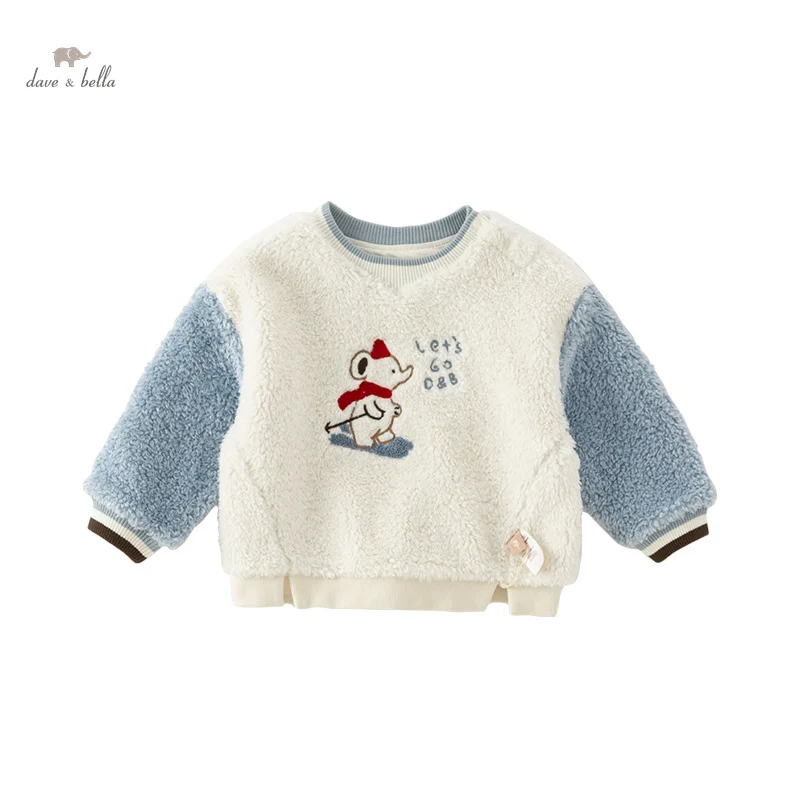 

Dave Bella Winter Kids Baby Boys Girls Sweaters Cartoon Pullover Toddler Childrens Warm knitted Sweater DB4237093