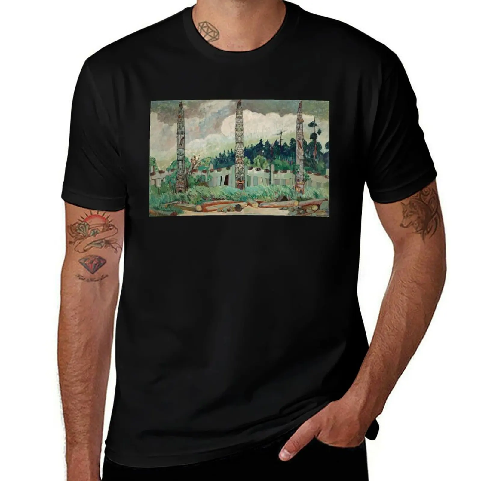 

Emily Carr - Tanoo Queen, Charlotte Island T-Shirt Thanksgiving Day Tee Top