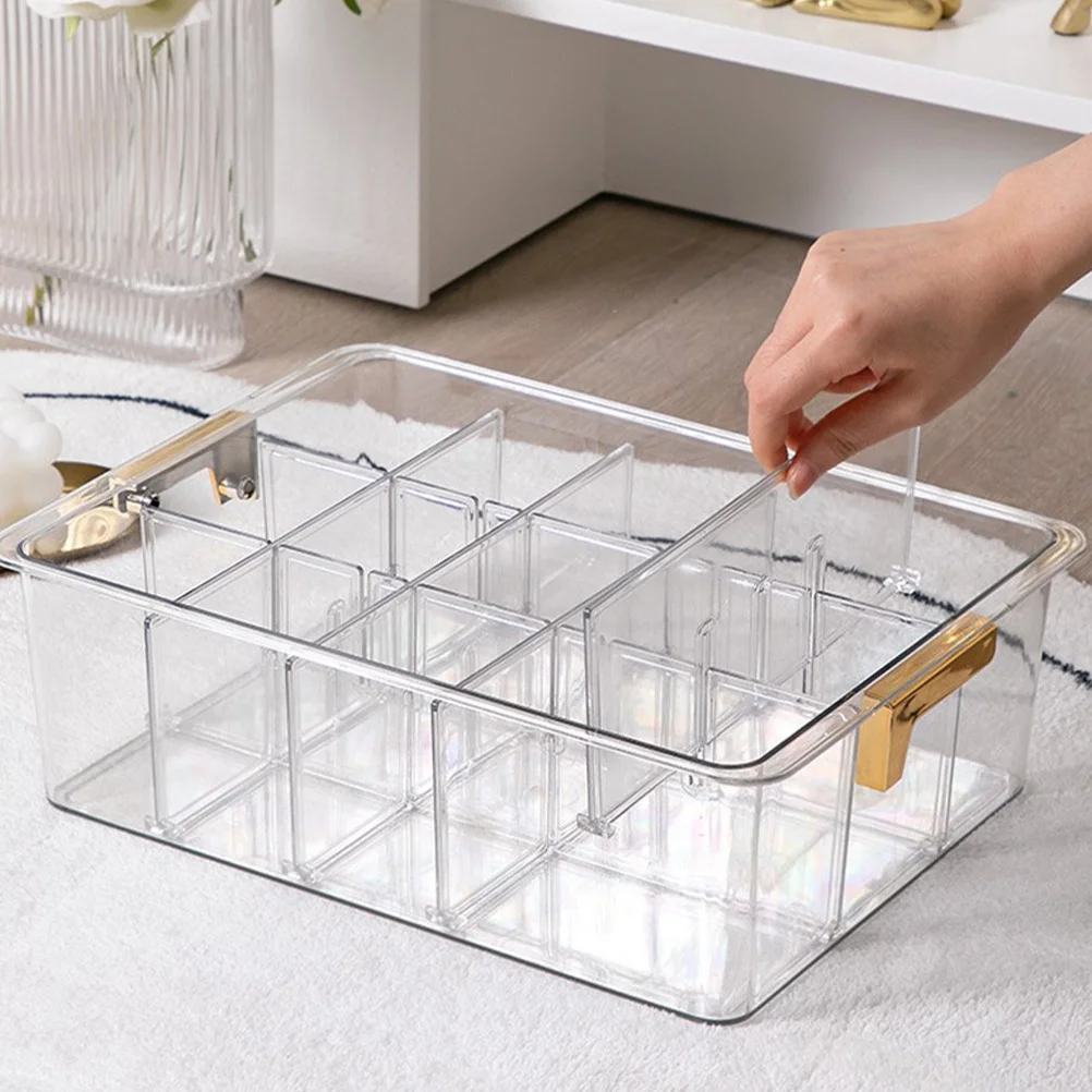 

Multi-Grid Closet Underwear Storage Box Premium Pet Material Drawer Type Sock Organizer Transparent Closet Storage