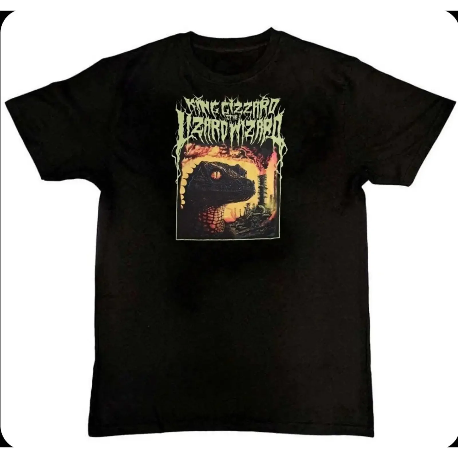 Vintage King Gizzard And The Lizard Zauberer Konzert T Shirt S M L XL 2 3 4 vintage Washed Versatile homme