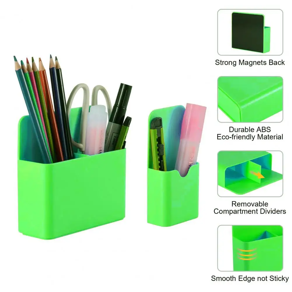 Whiteboard Magnetic Storage Box Durable Magnetic Storage Box Versatile Organizer for Refrigerator Whiteboard Locker