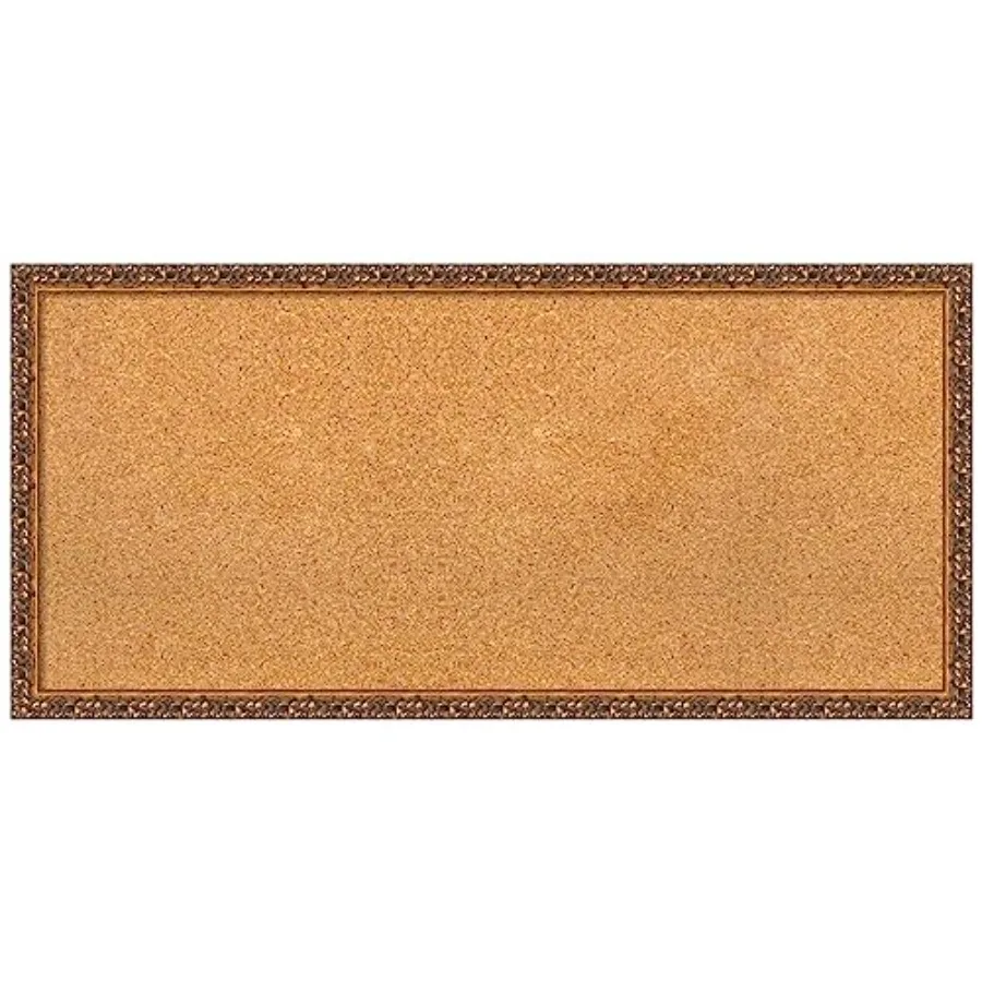 

Natural Cork Board for Wall 18x38 Vision Board with Bronze Frame Medium Corkboard Office Decor for Home Organization Traditiona
