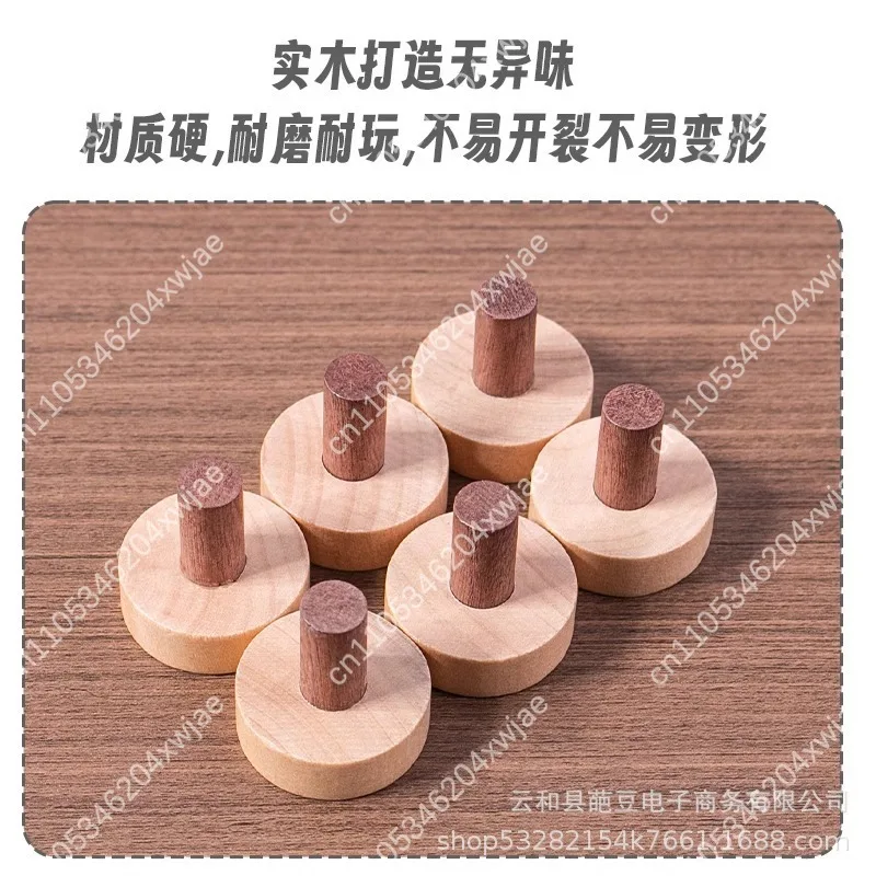 10-Level Burr Puzzle Brain Teaser IQ Toy for Adult and Student Unlocking Challenge Stress Relief Educational Wooden Game - view 3