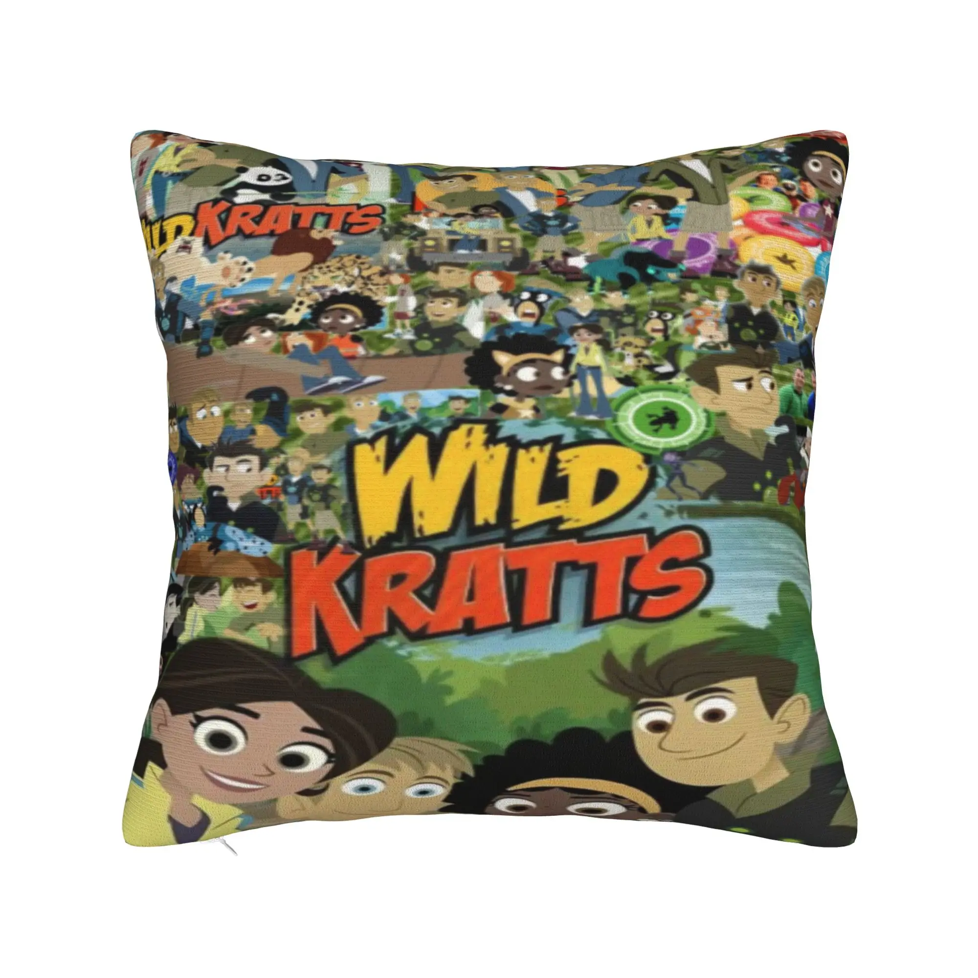 Y2K Seat Wild Kratts Decorations Pillowcases Stuff  Pillow Covers Square Multi-Size