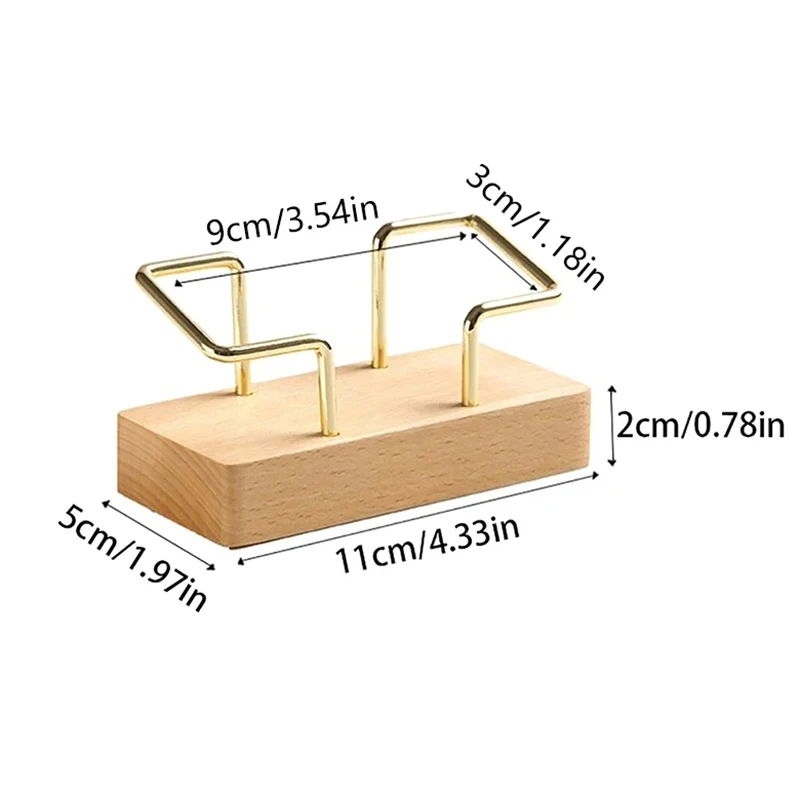 Présentoir de bureau en bois pour la maison, porte-cartes de visite, accessoires de comptoir de mémo, étagère britannique, rangement