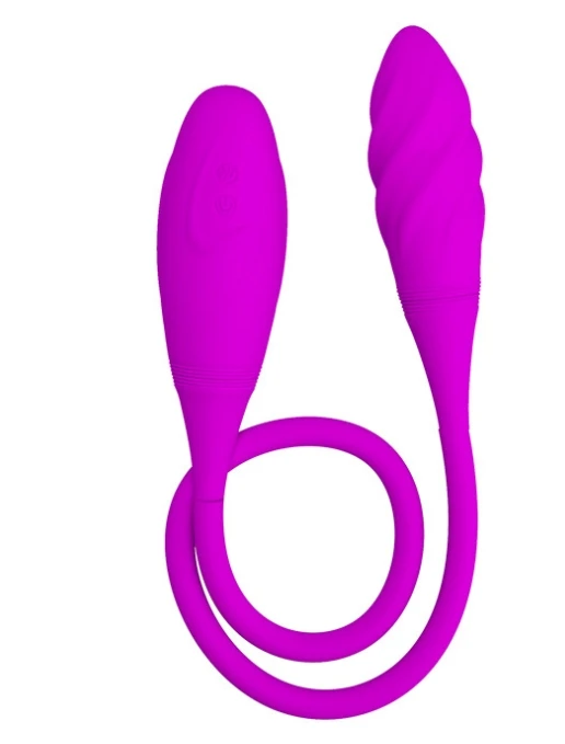 Vibradores de casal de silicone unissex vibrador duplo com brinquedo sexual masturbador de estimulação do clitóris