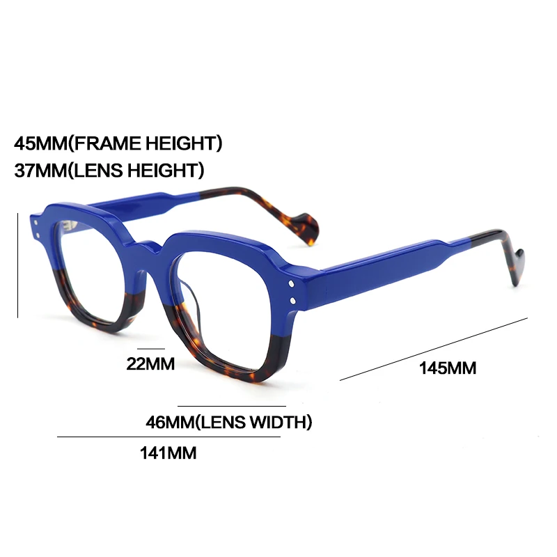 Gatenac Vintage Handmade Acetate Glasses Frame Men 2025 New Square Eyeglasses Frame Women Retro Designer Luxury Brand Eyewear