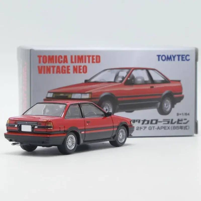 Takara Tomytec Tomytec Tomica 1/64 TLV-N304b TLV-N304a Toyota Corolla Levin GT-APEX AE85อัลลอยของเล่นโมเดลเหล็กสำหรับเป็นของขวัญ