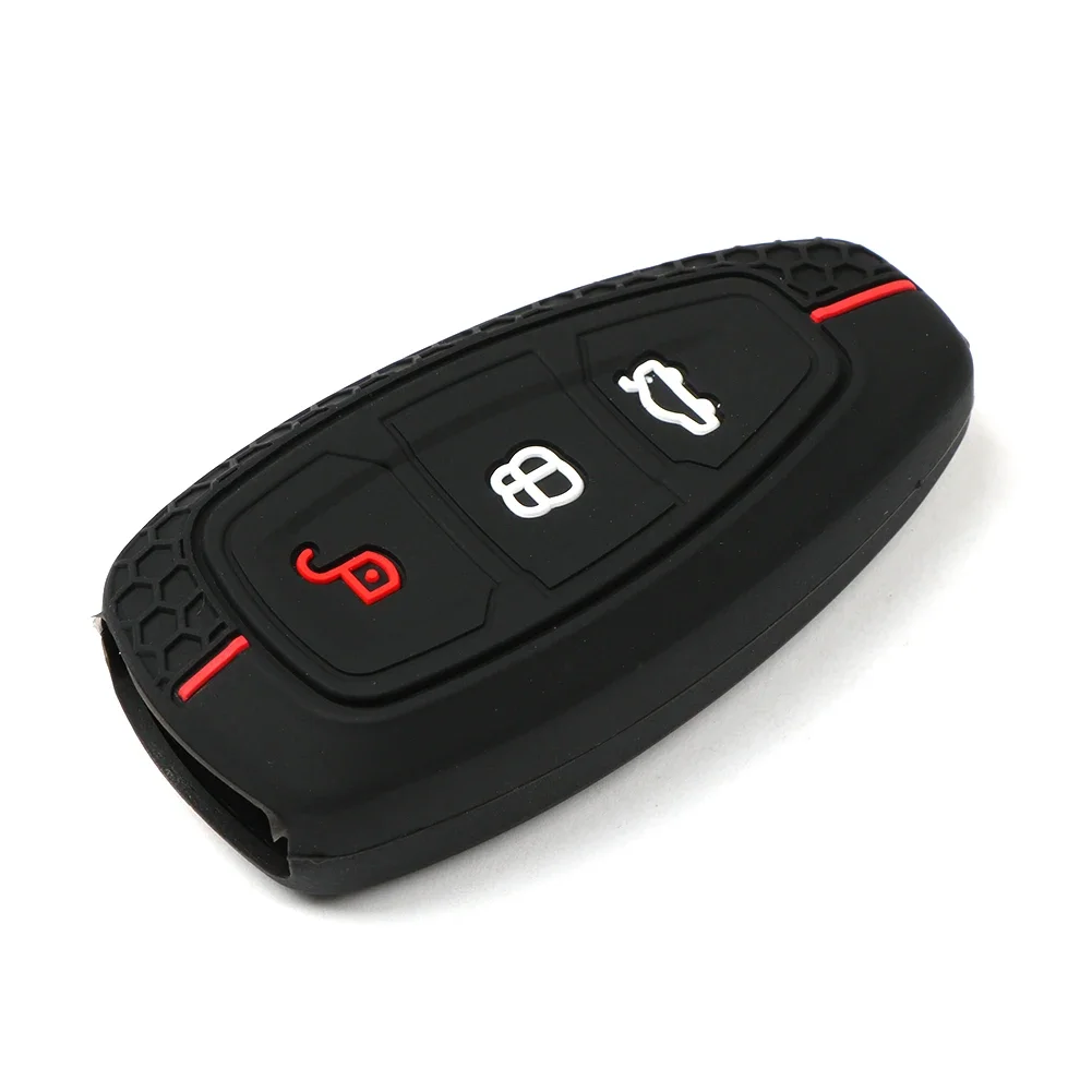 3 Button Key Cover Case Protection For Ford Transit Custom Mondeo Fiesta Kuga ST Line MK3 Focus 3 Station Wagon Ecosport