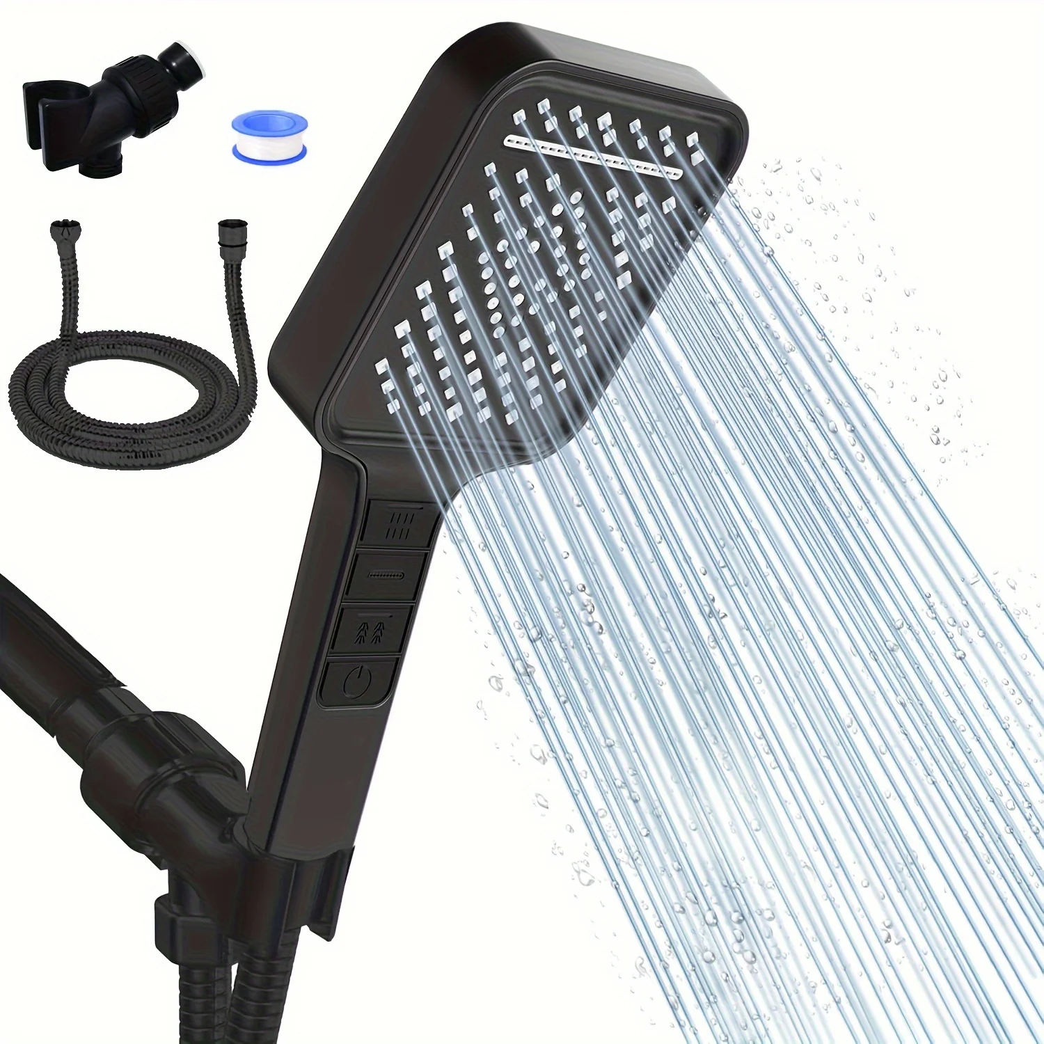 

Hot Sale High-Pressure Shower Head Set – Powerful Boost for Home Bathroom, Universal Fit for Water Heaters