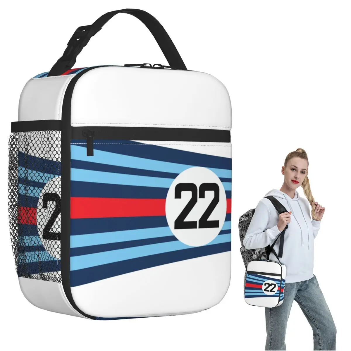 

No 22 Martini Racing Porcshe 917 1971, изолированная сумка для обеда для женщин и детей, герметичные коробки для еды, термосумка для ланча