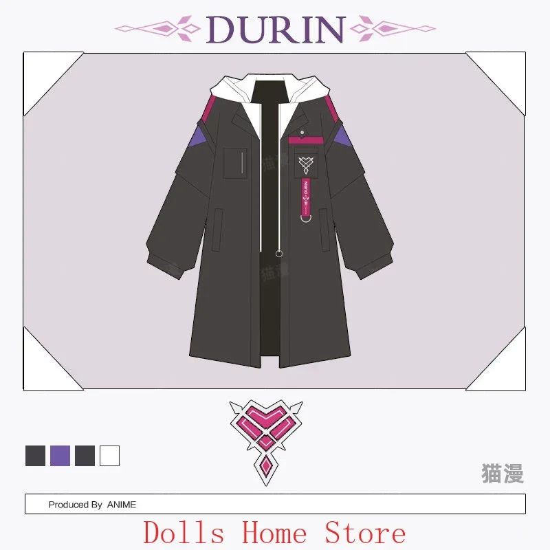

Genshin Impact Durin Game Cosplay Costume Daily Autumn Winter Unisex Wind Coat Jacket Hoodie Tops Long Pants Role Play 2025
