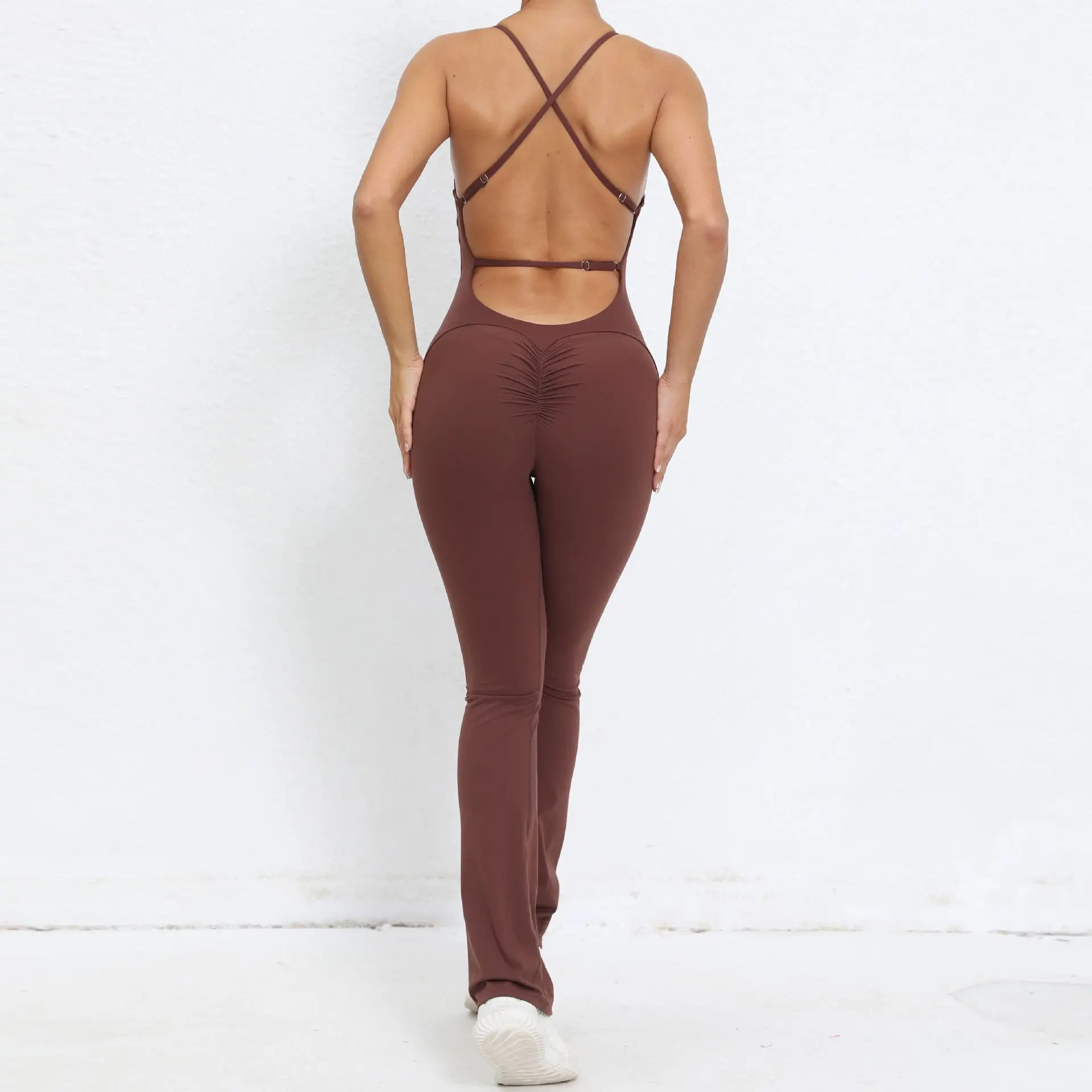 Yoga Set Yoga Jumpsuits Women Tracksuit One Piece Sports Workout Rompers Sportswear Gym Set Workout Clothes for Women Bodysuits