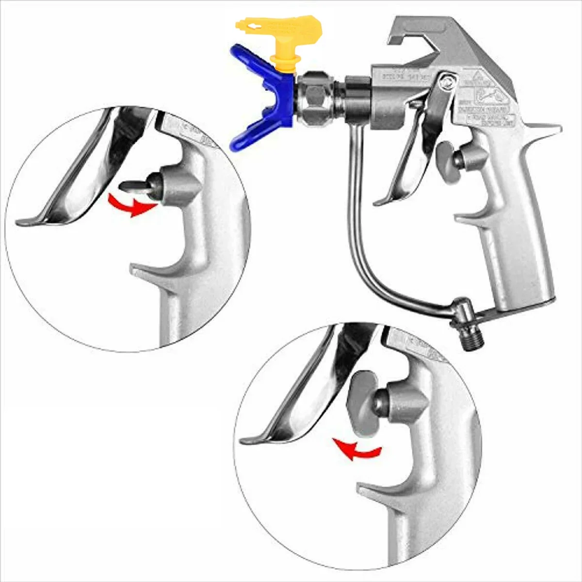 Tpaitlss High Pressure Airless Sprayer Gun 5000psi 241705 and 243283 and 248157 with Guard for Airless Paint Sprayer