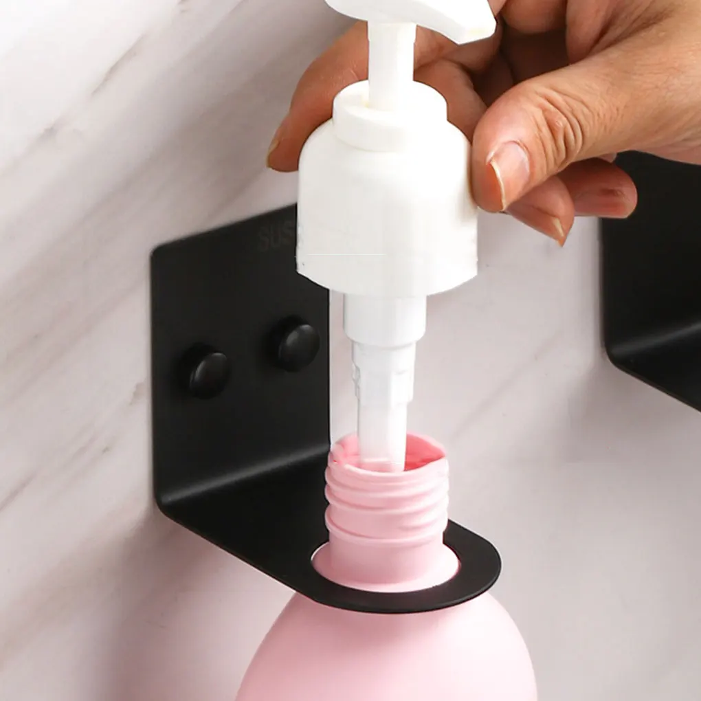 Stainless Steel Soap Bottle Dispenser Holder Space-Saving Small Bathroom Spaces Wide Applications