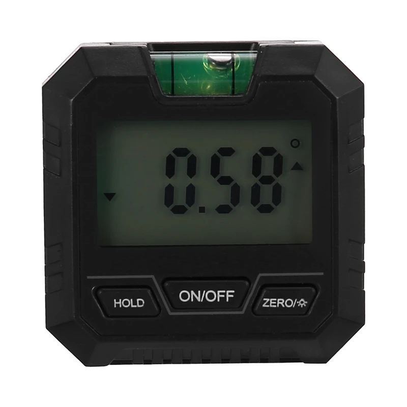 

Mini Digital Protractor Inclinometer Electronic Goniometer Level Angle Measurement Meter Finder Level Box Black