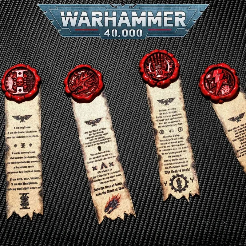 

Warhammer 40000 Salamanders White Scars Anime Peripherals Creative Personality Purity Mark Collectible Set Boys' Holiday Gifts
