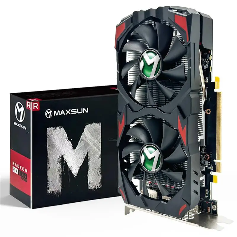 Good AMD RX 580 8GB 2048SP 8Pin Placa De Video Gaming Graphics Card GDDR5 256Bit PCI Express 3.0 ×16 Radeon GPU rx580 8g