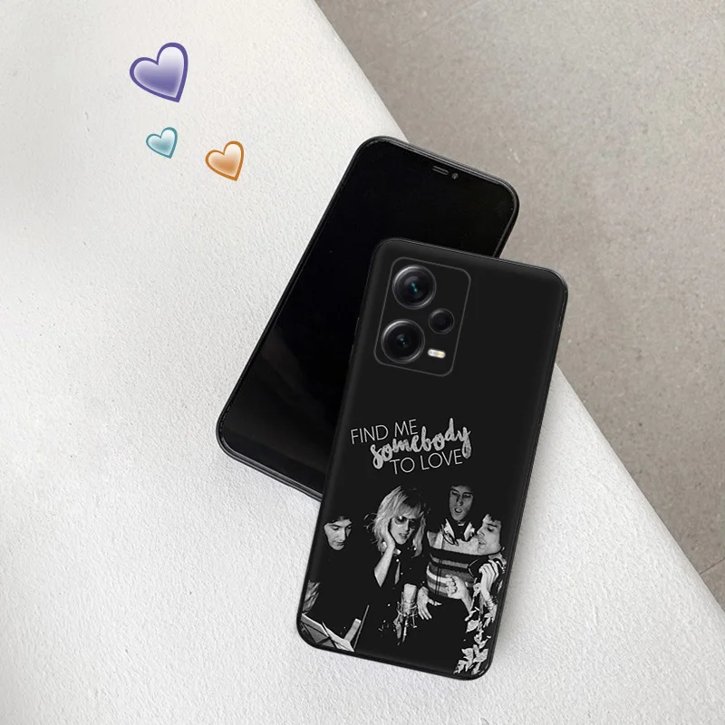 Silicone Soft Phone Case for Redmi Note 13 Pro 4G 5G 12 12c 13c Xiaomi 12t 12x 13Lite 12Lite Queen band Freddie Mercury Cover