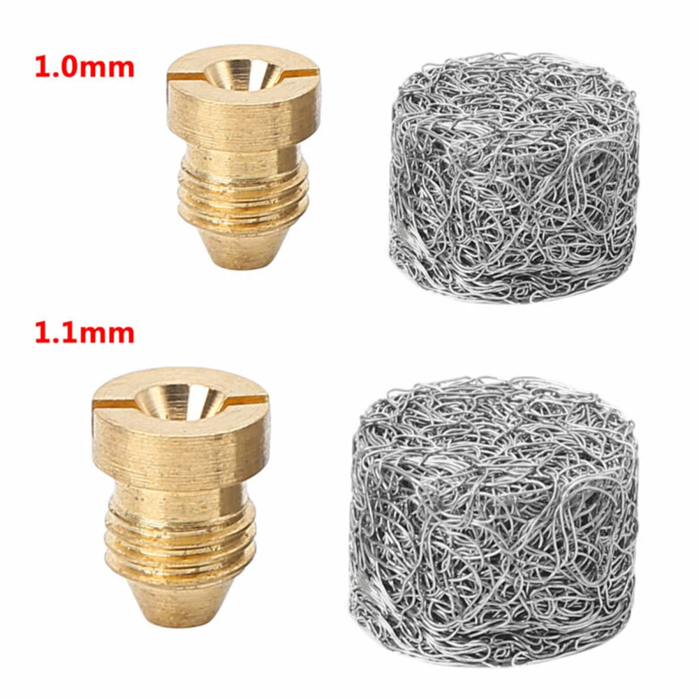 1.0mm/1.1 Mm Brass Thread Snow Foam Orifice Nozzle Tips Foam Maker For Snow Foam Lance Replace Nozzle Tip Garden Tools