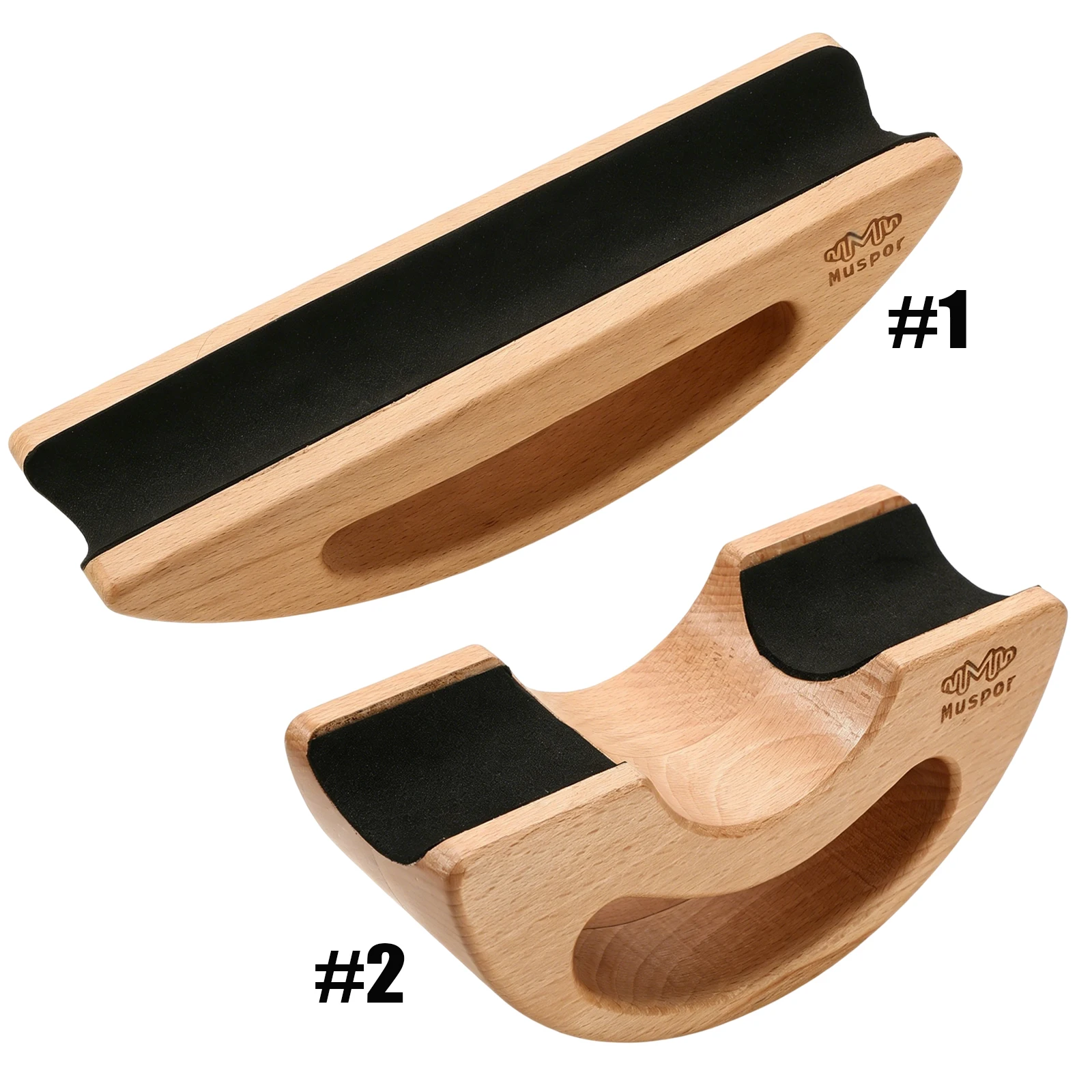 Guitar Bass Neck Rest Cork Lined Guitar Neck Rest Support Non-Slip Guitar Neck Cradle for Fret Maintenance & Guitar Repair view 2