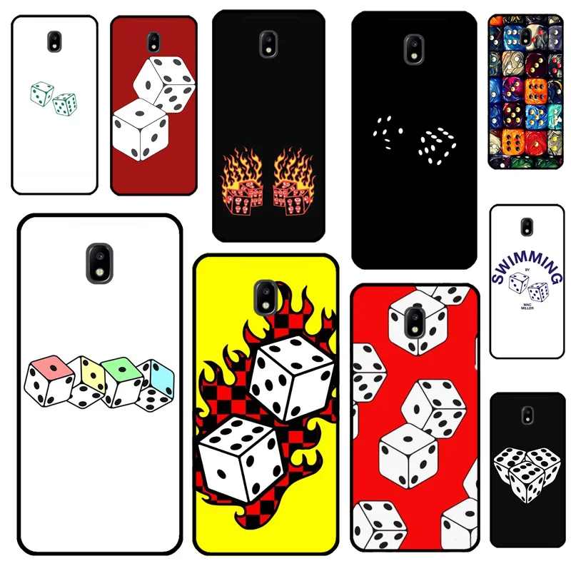 Lucky Dice Soft Cover For Samsung J1 A3 A5 2016 A7 A9 J8 J4 J6 Plus A6 A8 2018 J3 J5 J7 2017 Case