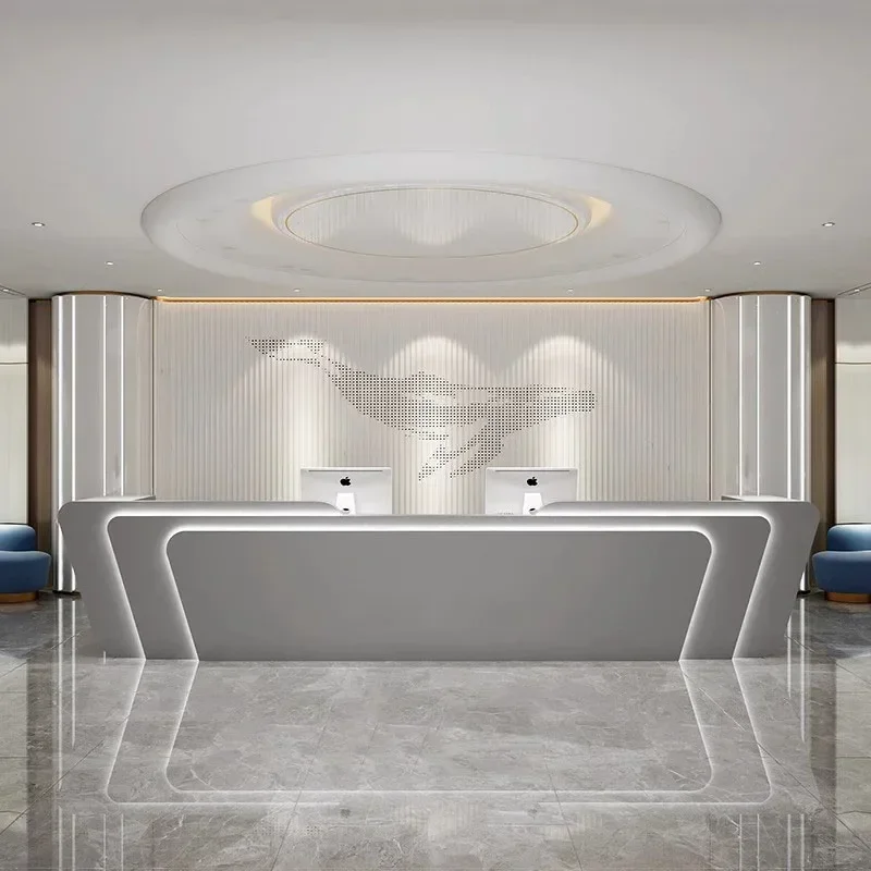 Restaurant Office Church Pulpit Reception Desk Lectern Restaurant Tables Podium Stand Modern Mostrador Postmodern Furniture