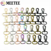 30Pcs Metal Strap Buckles for Bag Swivel Lobster Clasp Webbing Belt Clip Buckle Dog Collar Snap Hooks DIY Sewing Accessories