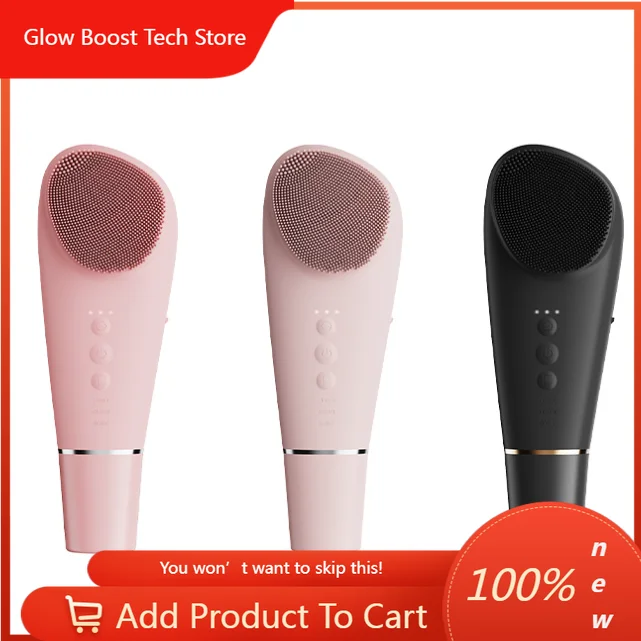 

Ультразвуковая ионная щетка-скрабер NYSmart Library 2-в-1 для очищения лица, электрическая лопатка для домашнего и личного использования, для красоты и ухода за кожей