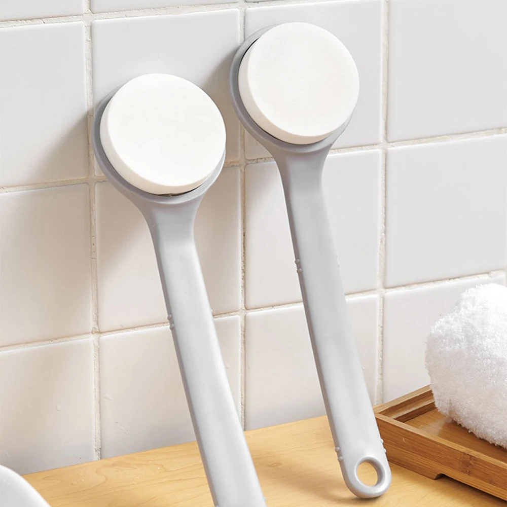 Long Handle Rubbing Back Mud Skin Cleaning Bathing Tools Shower Brush Back Scrubber Bath Sponge
