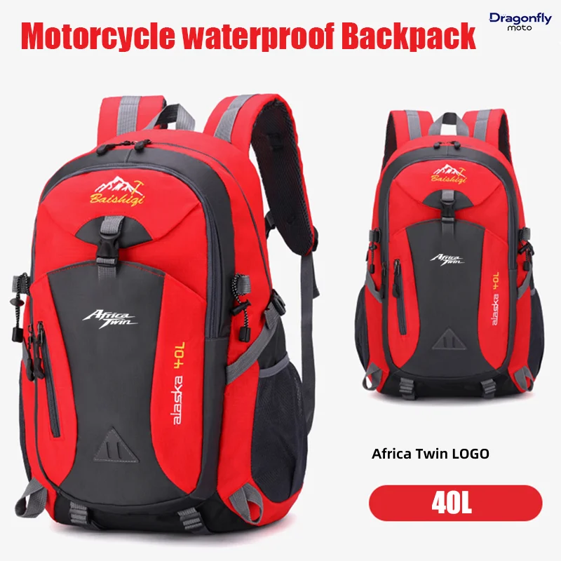 Africa Twin Logo For Honda CRF1100L CRF 1100 L Waterproof Motorcycle Backpack Hiking Lightweight Trekking Fishing Duffel Bag