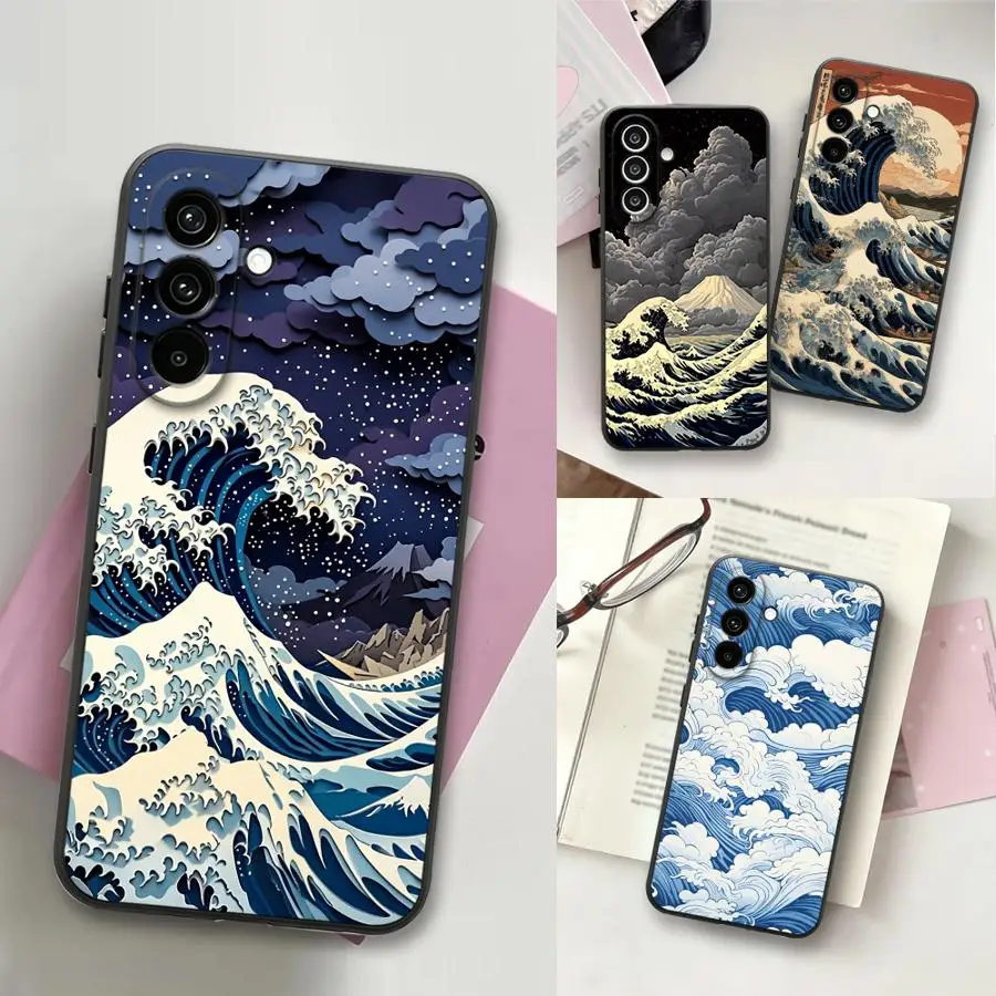 Phone Cover Case for Samsung Galaxy A57 A05 A15 A06 A50 A25 A16 A55 A37 A73 A51 A52 A36 A41 A53 A17 A70 Violet Swirl Tide