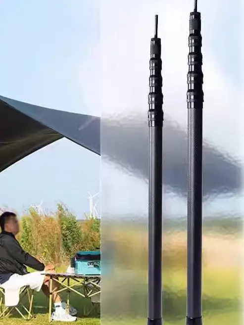 ultra-light-carbon-fiber-camping-tent-pole-thickened-outdoor-camping-support-rod-hardened-carbon-fiber-canopy-pole