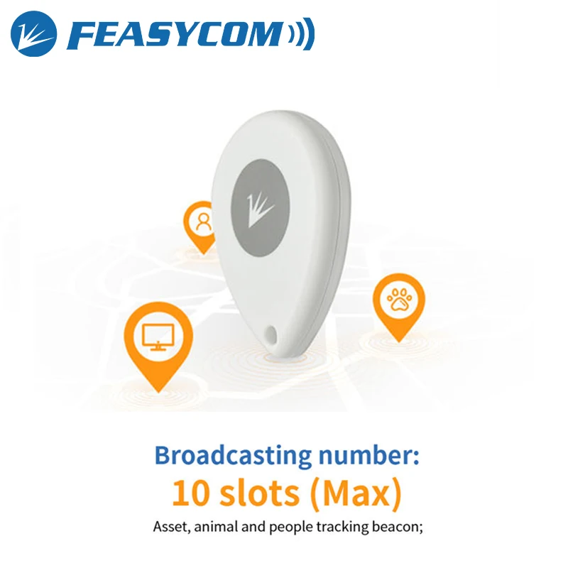 FSC-BP108B IP67 batterie remplaçable étanche Feasycom BLE balise Eddystone étiquette d'activité basse consommation Programmable Bluetooth ibalise