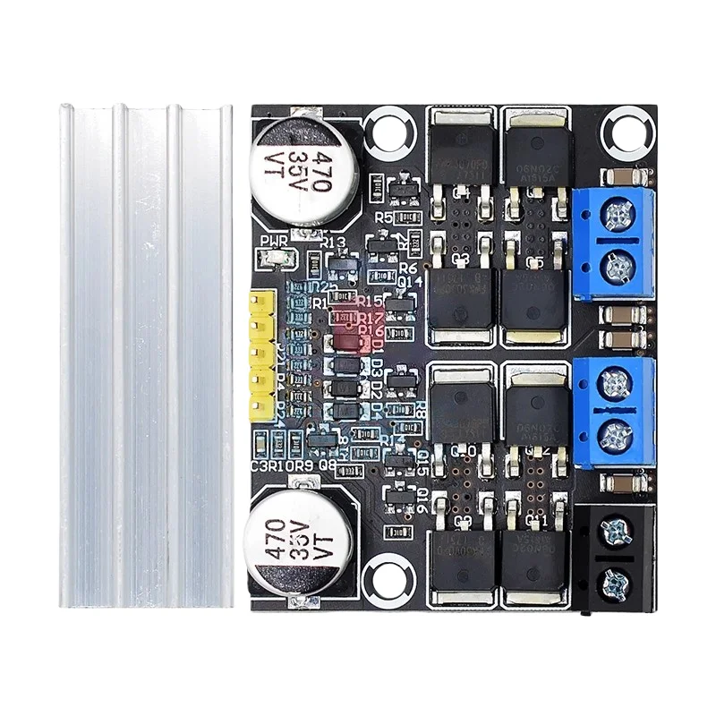 10A Dual Channel DC Motor Driver Module, Forward/Reverse PWM Speed Control & Dimming, 3-18V Low Voltage High Current