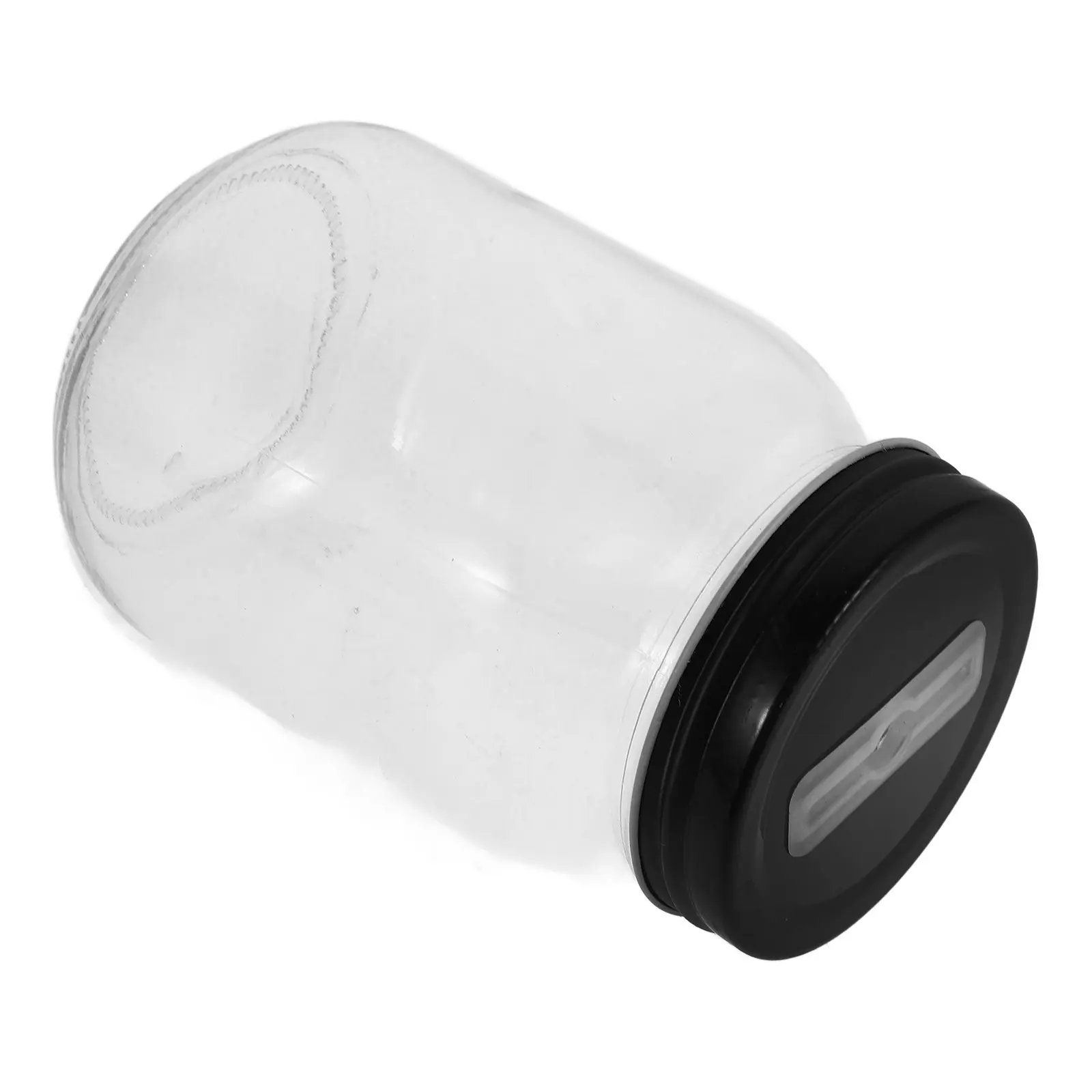 Glass Piggy Bank for Adults and Children Clear Transparent Savings Jar with Tight-Fit Lid Coin Bank for Home Office Education