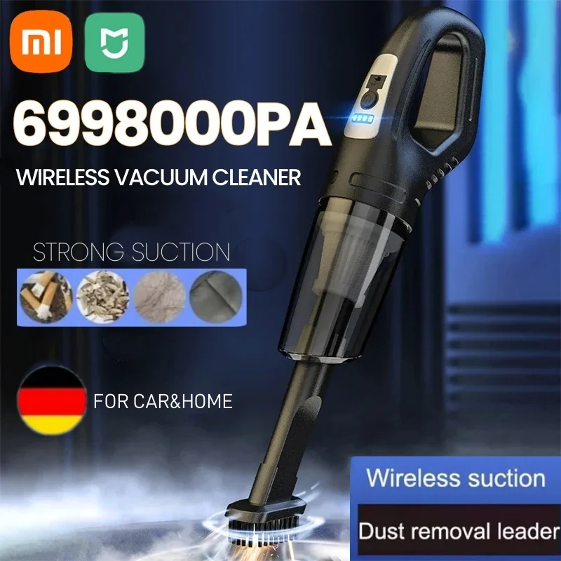 

Xiaomi 120W Portable Car Vacuum Cleaner Wireless Handheld USB Charging Vacuum Cleaner Powerful Suction For Auto Home Office Pet