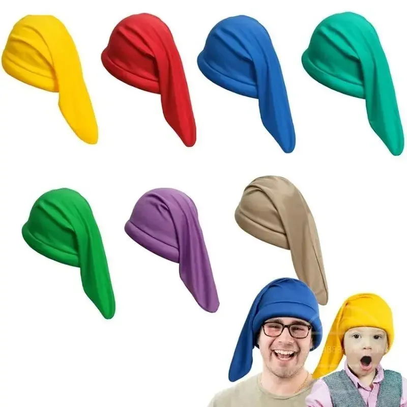 7colors Toddler Gnome Hat for Boy Christmas Elf Costume Fairy Tale Dwarfs Cosplay for Halloween Carnival Party Kids Accessories