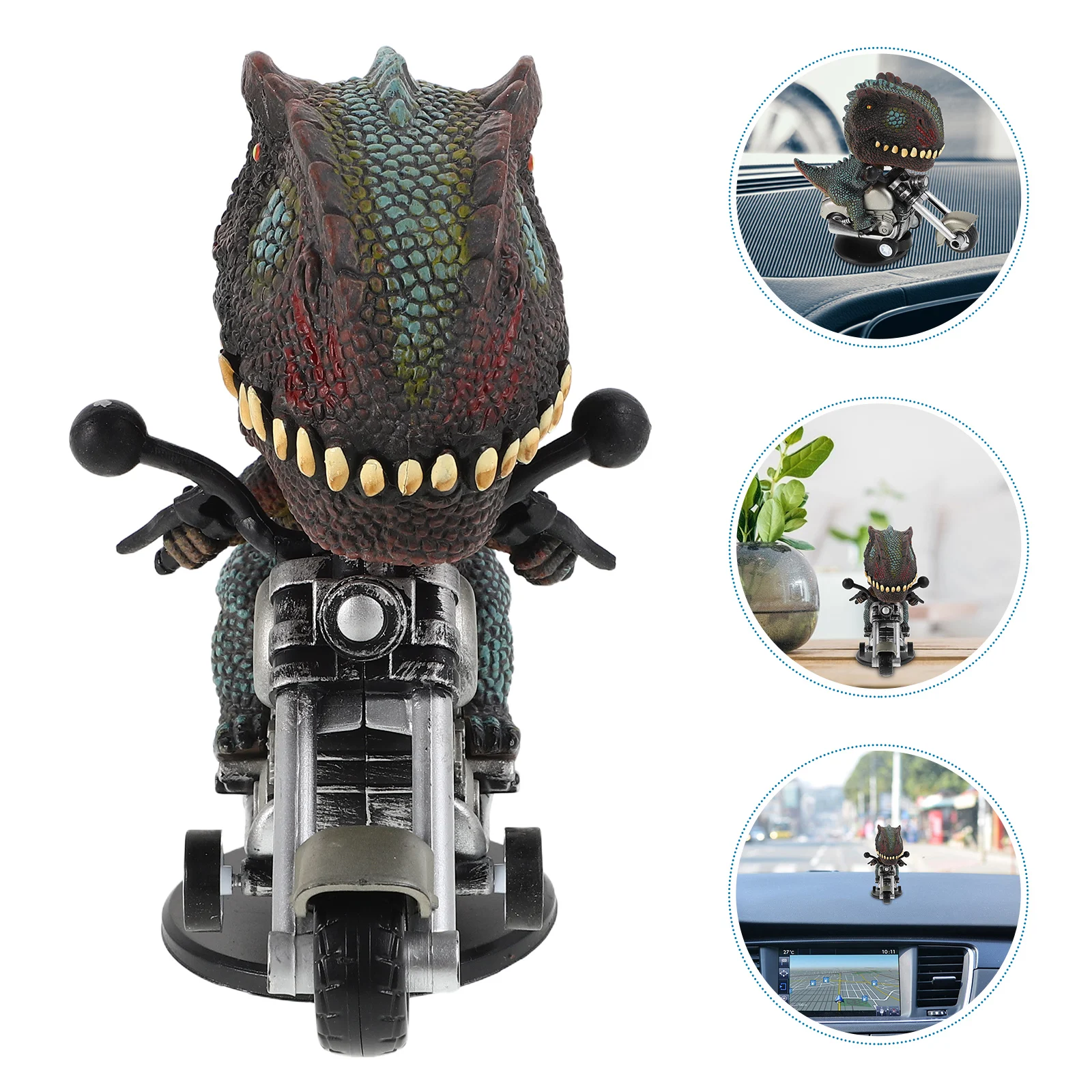 

Dinosaur Toy Tyrannosaurus Motorcycle Rotatable Vehicle Toys Car Plastic Motorbike Playthings