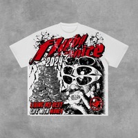 Fly By Choice Living My Best Life with Money Graphic 100% Cotton T-Shirt Men Y2K Vintage Oversize Tshirt Streetwear Women Tops
