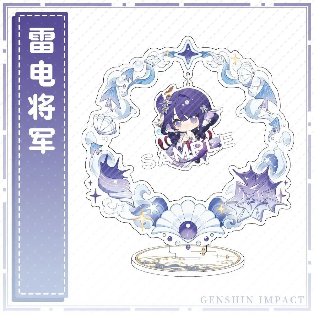 حامل أكريليك أنيمي بتأثير من Genshin ، لوحة موديل قائمة ، عرض مكتبي ، زينة ، الدعائم ، هدية ، Furina de lee ، Klee ، تأثيري