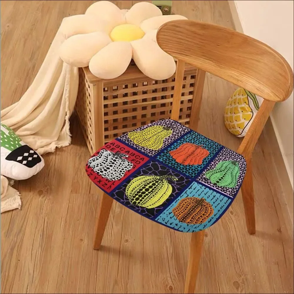 Yayoi Kusama Cushion Mat Art Stool Pad Patio Home Kitchen Office Chair Seat Cushion Pads Sofa Seat 40x40cm Stool Seat Mat