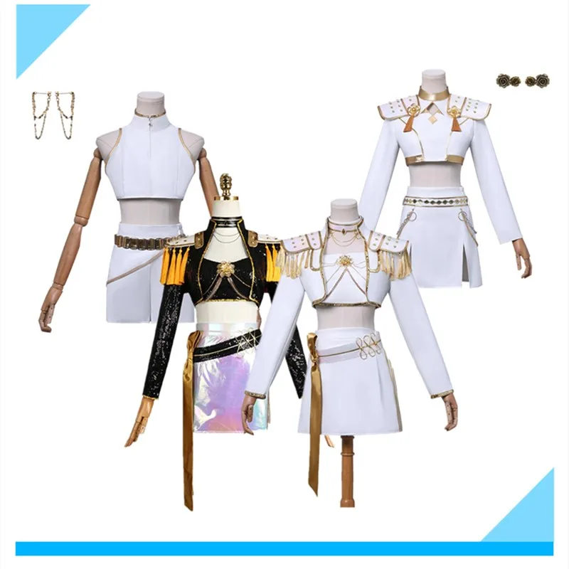 

Fantasia Women Hunters Mira Zoey Rumi Cosplay Costume Cartoon Demons Uniform Coat Skirt Outfits Halloween Carnival Party Suit