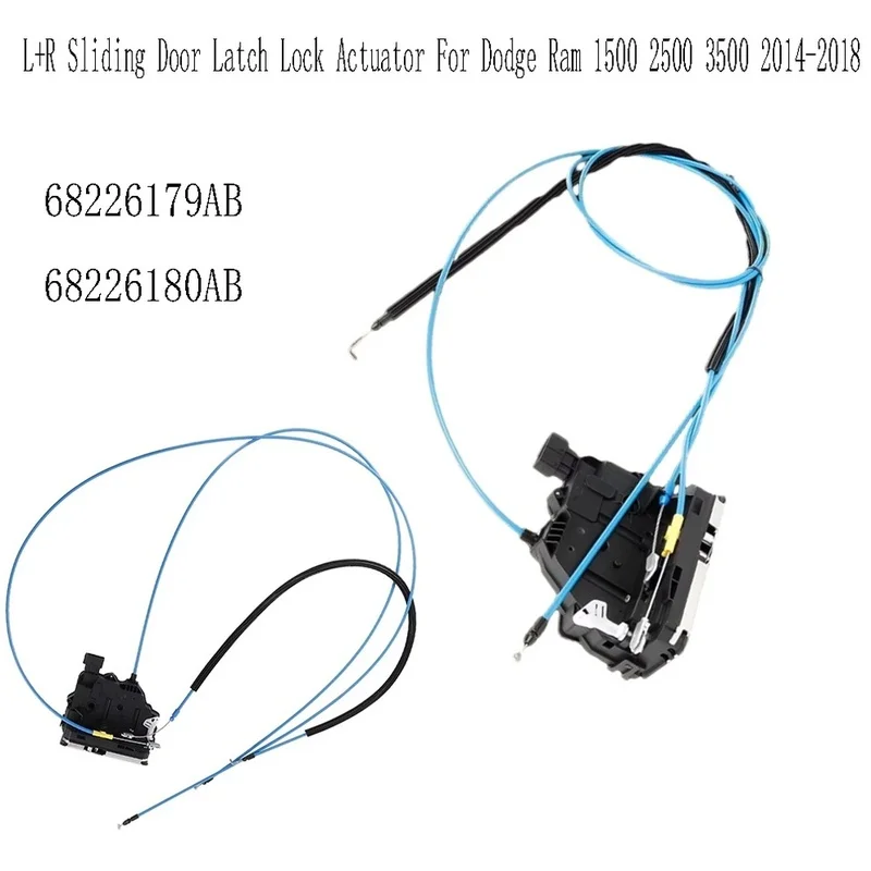Super Sale L+R Sliding Door Latch Lock Actuator for Dodge Ram 1500 2500 3500 2014-2018 Door Lock Actuator 68226179AB 68226180AB