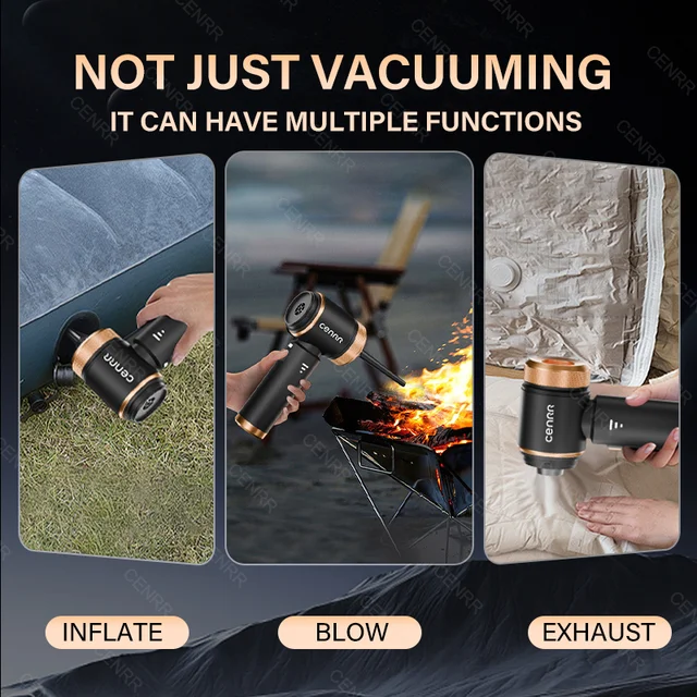CENRR 2026 Car Vacuum Cleaner Mini 998000PA Cordless Powerful for Home Handheld Blower Car Cleaner Portable Car Vacuum Cleaner 4