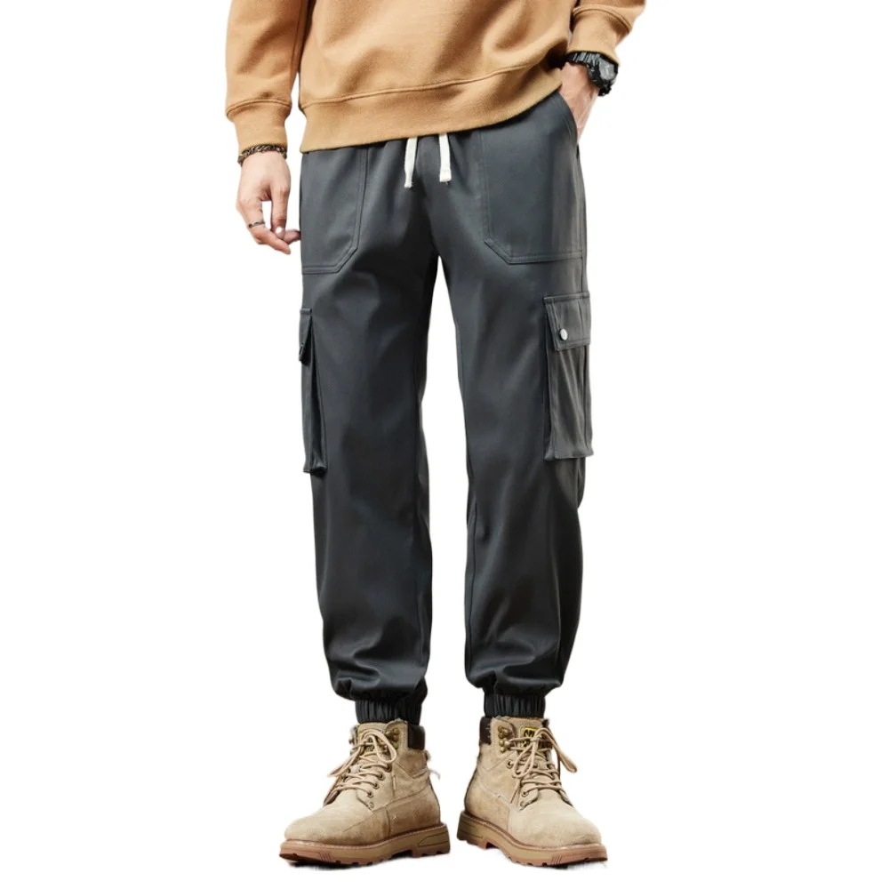 Men's Cargo Pants American Street Retro Wide Leg Vintage Workwear PantsPants Men's Casual Trousers Streetwear