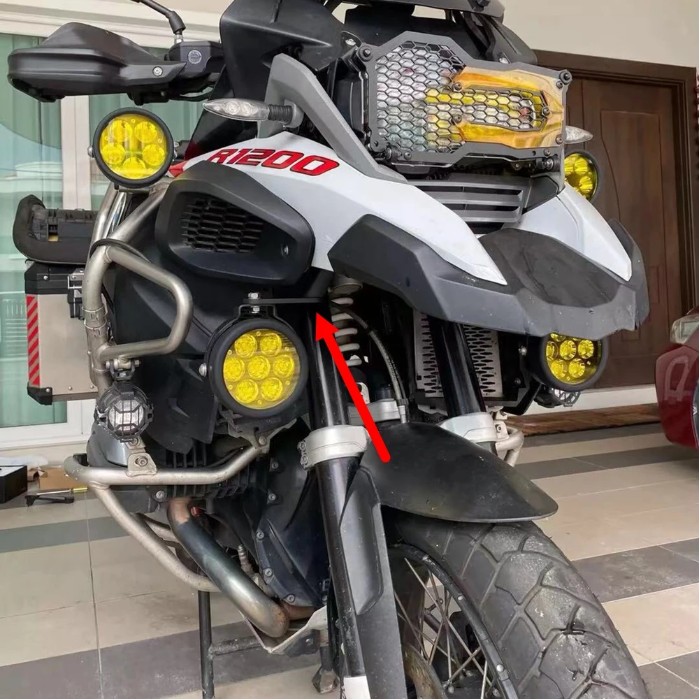 Motorcycle LED Passing Running Fog Light Auxiliary Bracket Holder Support For R1200GS LC ADV 14-19 R1250GS LC ADV 19-20