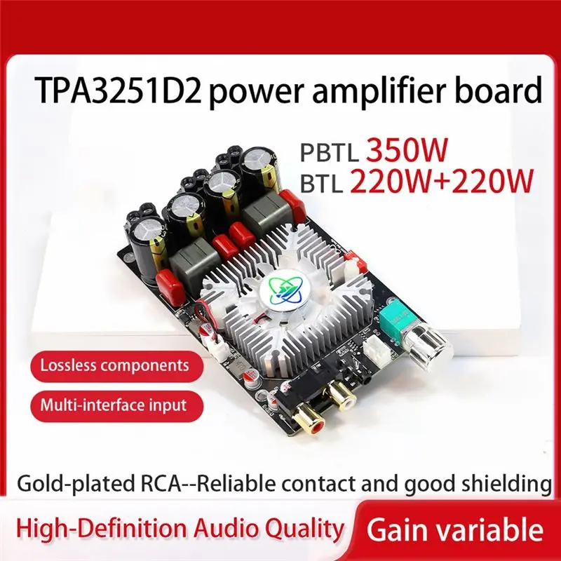 FULL-TPA3251 Hifi Digital Amplifier Board 220WX2 Bridge 350W Audio AMP Stereo Digital Power Amplifier Board Module
